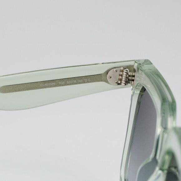 NEW Celine CL4055IN 93B Transparent Green Gradient Square Oversized Sunglasses - Picture 8 of 9